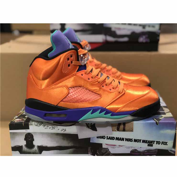 Air Jordan 5 Retro Orange Lila Grün - EUR FASHION