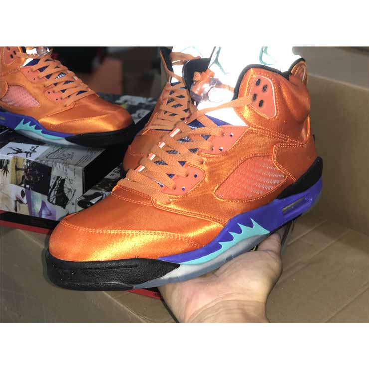 Air Jordan 5 Retro Orange Lila Grün - EUR FASHION