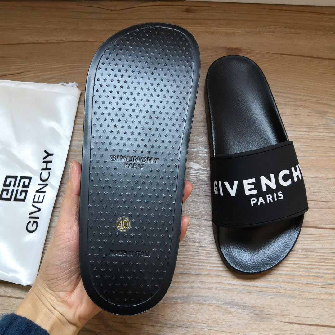 Gummi-Sandalen mit Logo-Print von Givenchy - EUR FASHION