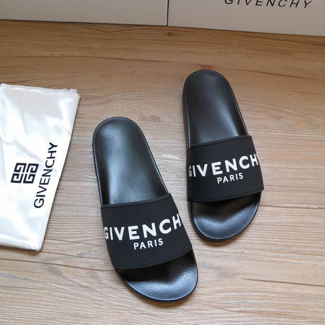 Gummi-Sandalen mit Logo-Print von Givenchy - EUR FASHION
