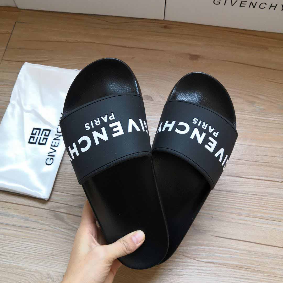 Gummi-Sandalen mit Logo-Print von Givenchy - EUR FASHION