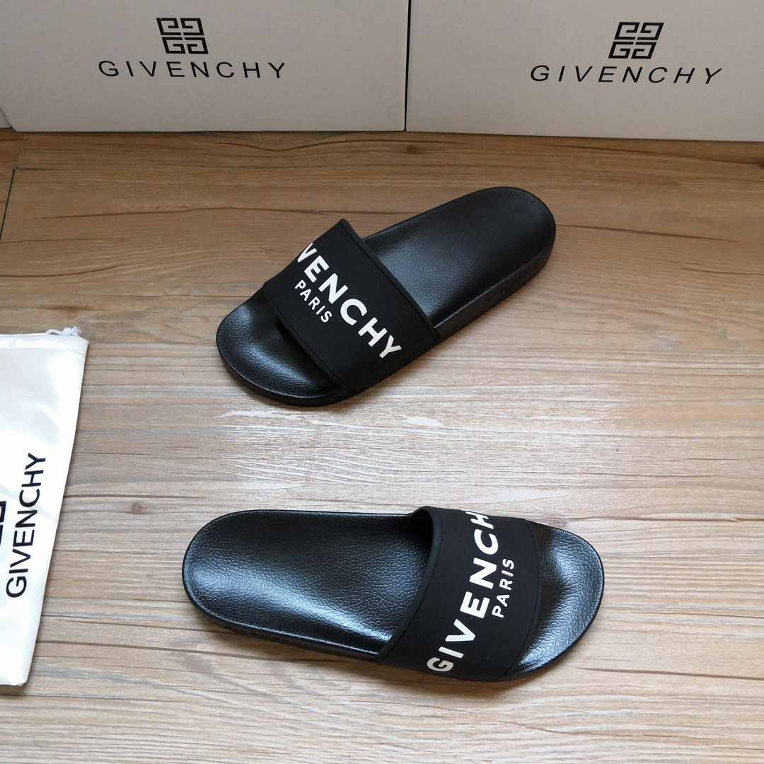 Gummi-Sandalen mit Logo-Print von Givenchy - EUR FASHION