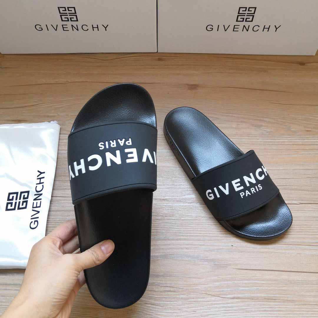 Gummi-Sandalen mit Logo-Print von Givenchy - EUR FASHION
