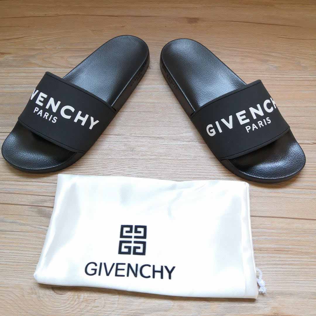 Gummi-Sandalen mit Logo-Print von Givenchy - EUR FASHION