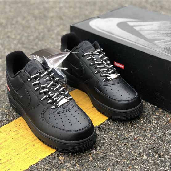 Nike X Supreme Air Force 1 Schwarz - EUR FASHION