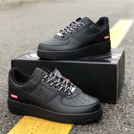 Nike X Supreme Air Force 1 Schwarz - EUR FASHION