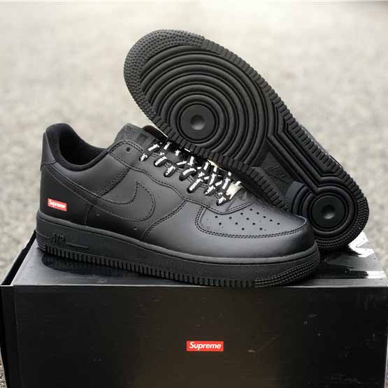 Nike X Supreme Air Force 1 Schwarz - EUR FASHION