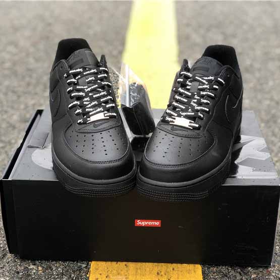 Nike X Supreme Air Force 1 Schwarz - EUR FASHION