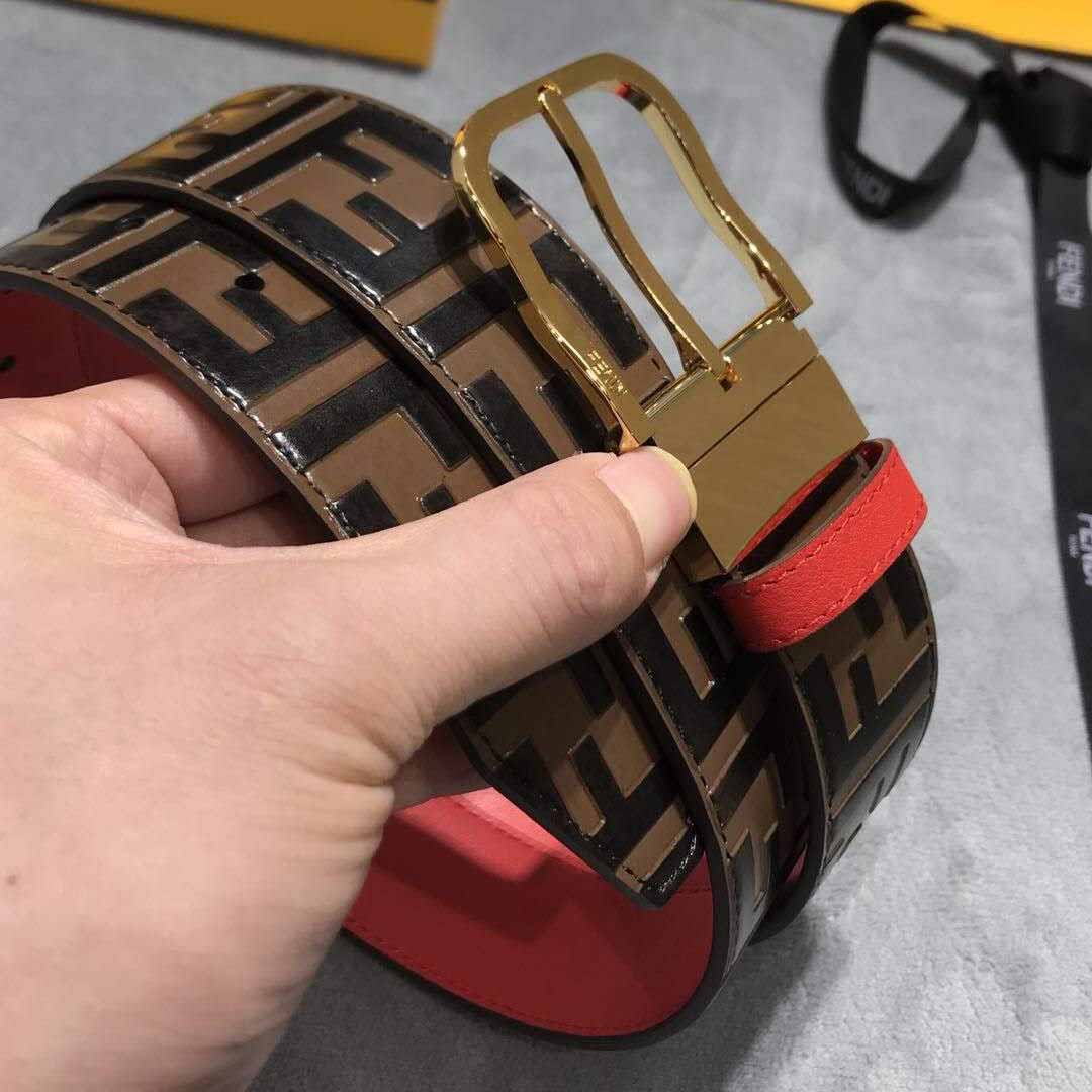 Fendi FF-Motiv-Ledergürtel - EUR FASHION