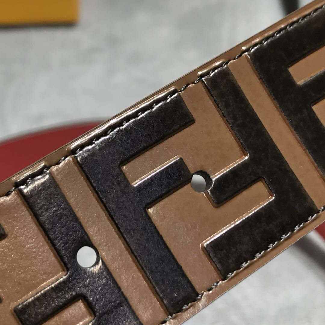 Fendi FF-Motiv-Ledergürtel - EUR FASHION