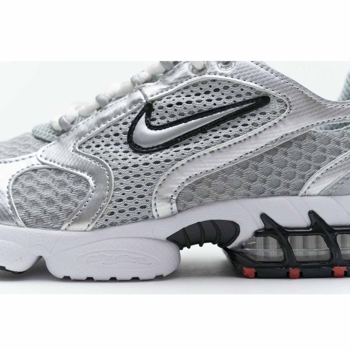 Stussy X Nike Air Zoom Spiridon Caged 2 Metallic Silber - EUR FASHION