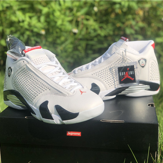 Jordan AJ14 Weiß Rot BV7630-106 - EUR FASHION