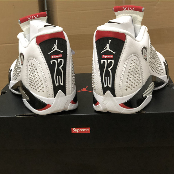 Jordan AJ14 Weiß Rot BV7630-106 - EUR FASHION