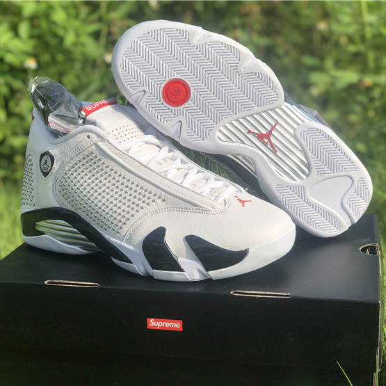 Jordan AJ14 Weiß Rot BV7630-106 - EUR FASHION