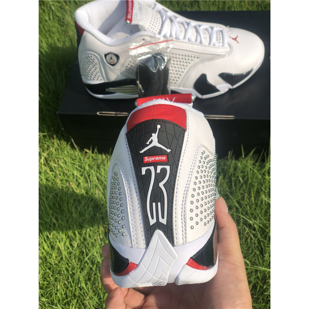 Jordan AJ14 Weiß Rot BV7630-106 - EUR FASHION