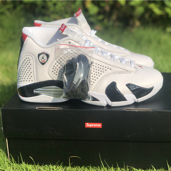 Jordan AJ14 Weiß Rot BV7630-106 - EUR FASHION