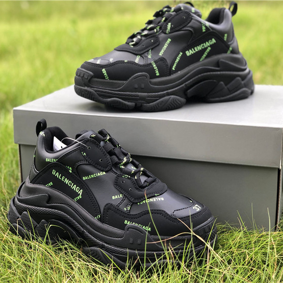 Balenciaga Allover Logo Triple S Sneaker - EUR FASHION