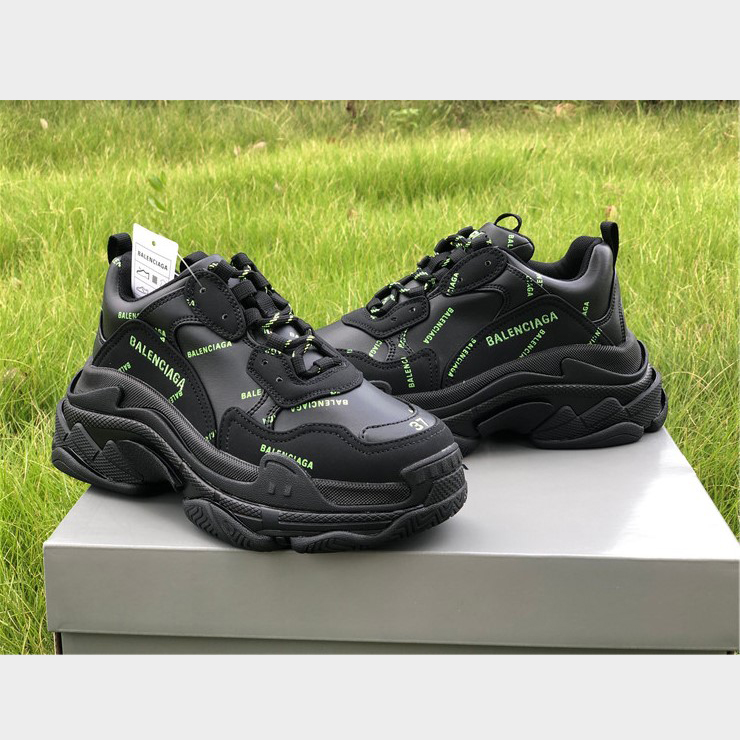Balenciaga Allover Logo Triple S Sneaker - EUR FASHION