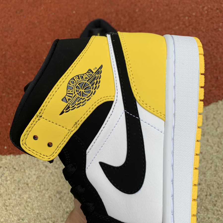 Jordan 1 Mid Yellow Toe Footasylum - EUR FASHION