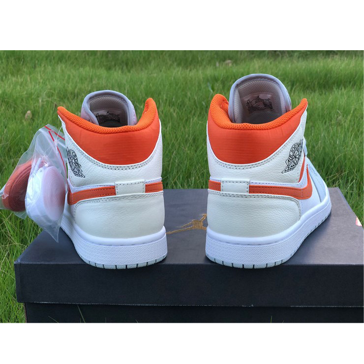 Jordan AJ1 Mid Starfish Orange Platinum CW7591-100 - EUR FASHION