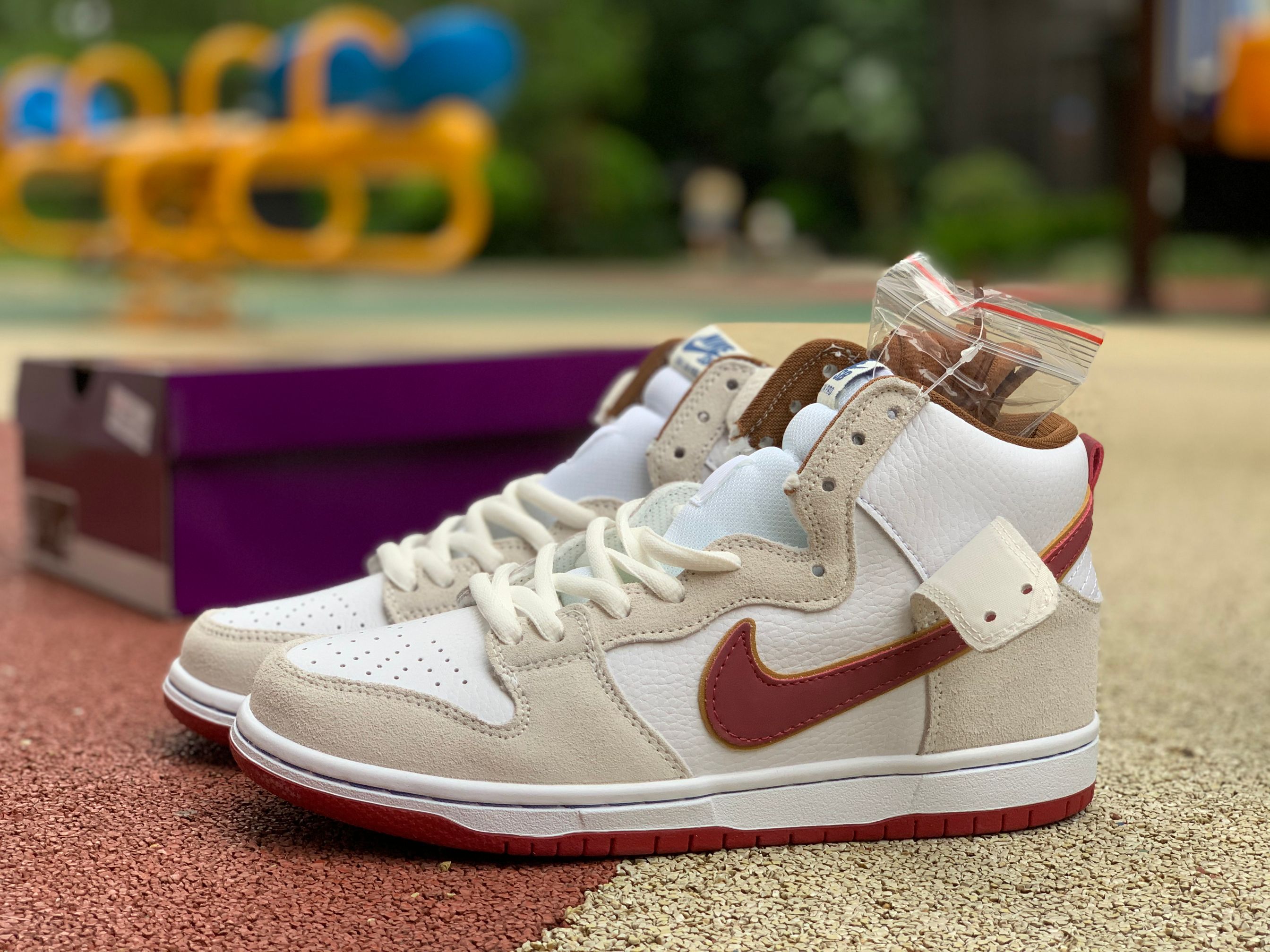 Nike SB Dunk High Sail Team Crimson CV9499-100 - EUR FASHION