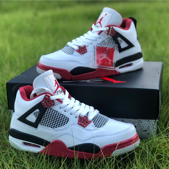 Jordan AJ4 Retro „Fire Red“ 308497 110 - EUR FASHION