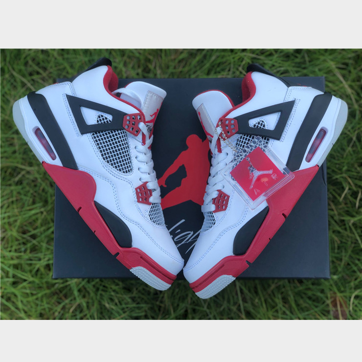 Jordan AJ4 Retro „Fire Red“ 308497 110 - EUR FASHION