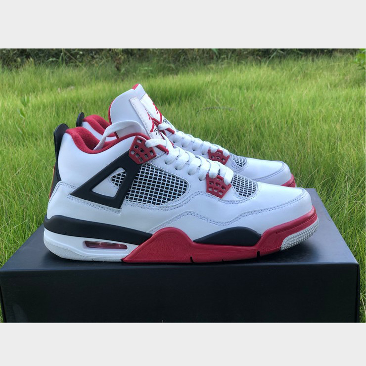 Jordan AJ4 Retro „Fire Red“ 308497 110 - EUR FASHION