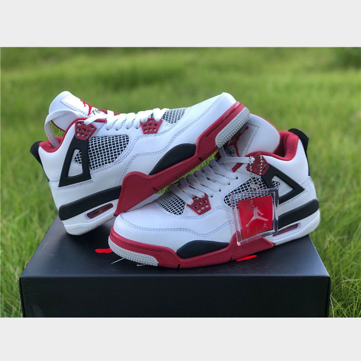 Jordan AJ4 Retro „Fire Red“ 308497 110 - EUR FASHION