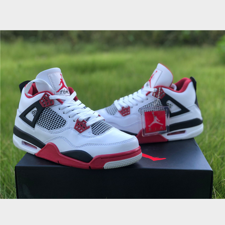 Jordan AJ4 Retro „Fire Red“ 308497 110 - EUR FASHION