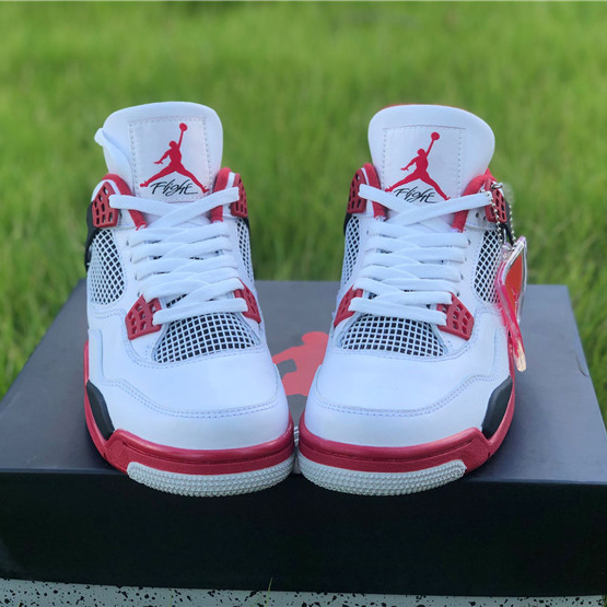 Jordan AJ4 Retro „Fire Red“ 308497 110 - EUR FASHION