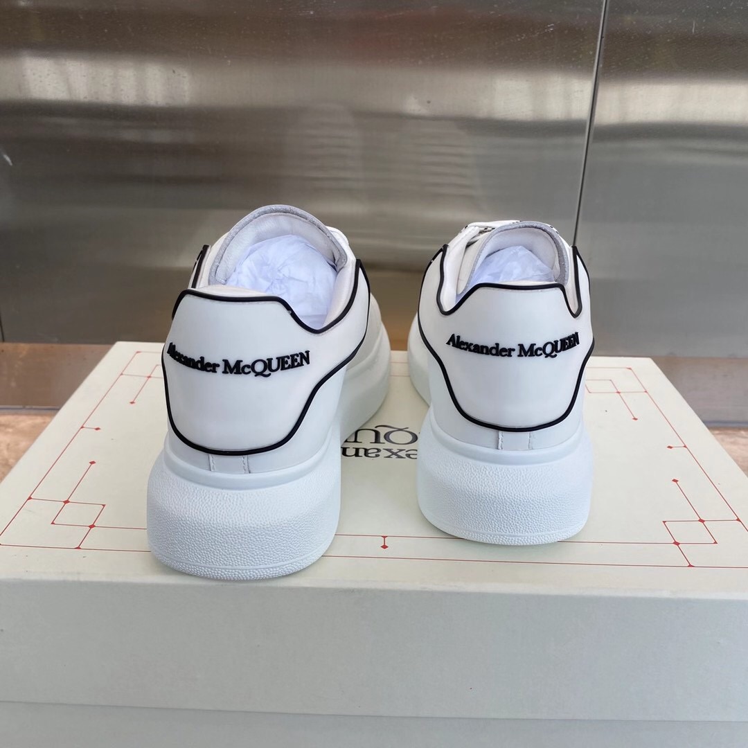 Alexander Mqueen Low-Top-Ledersneaker mit erhöhter Sohle - EUR FASHION
