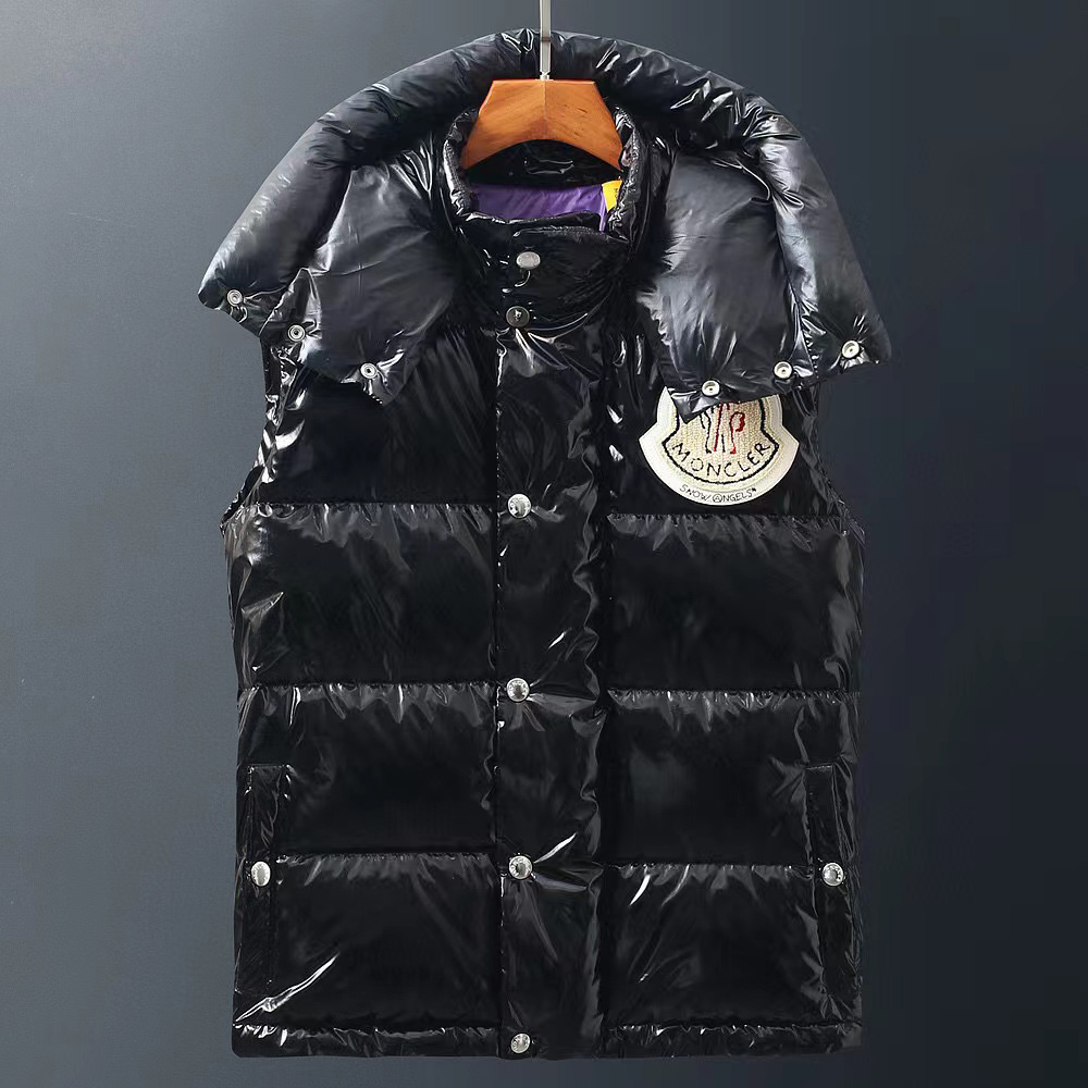 Moncler Schwarze Ghany-Daunenweste - EUR FASHION