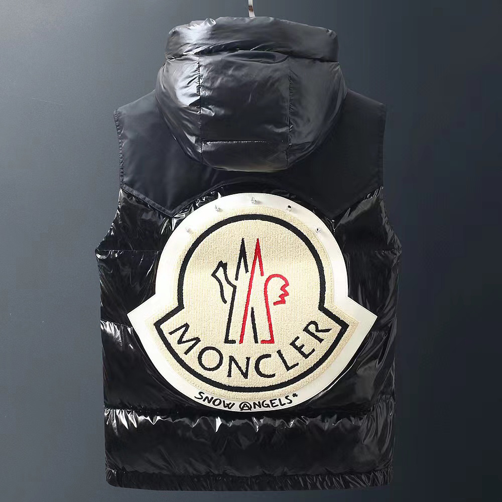 Moncler Schwarze Ghany-Daunenweste - EUR FASHION