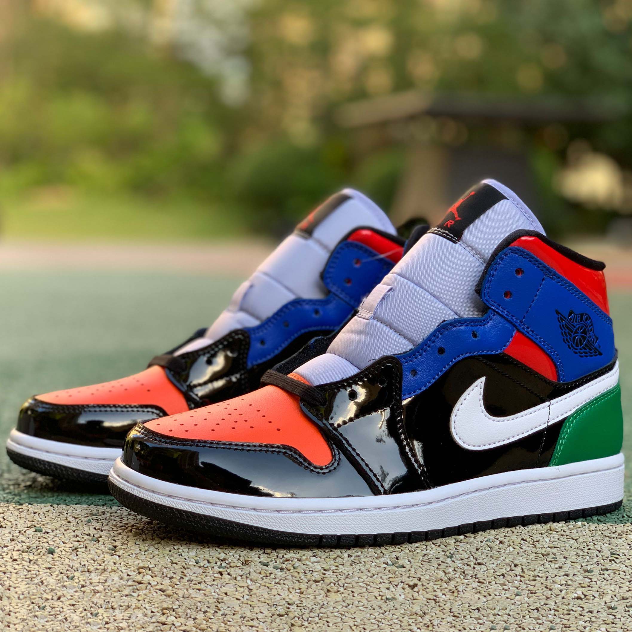Jordan Air 1 Mid SE „Multicolor Patent“ - EUR FASHION