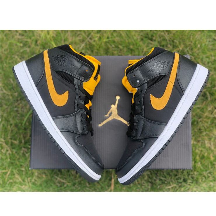 Jordan Air 1 Mid Black University Gold CI9352-001 - EUR FASHION