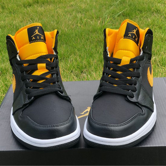 Jordan Air 1 Mid Black University Gold CI9352-001 - EUR FASHION