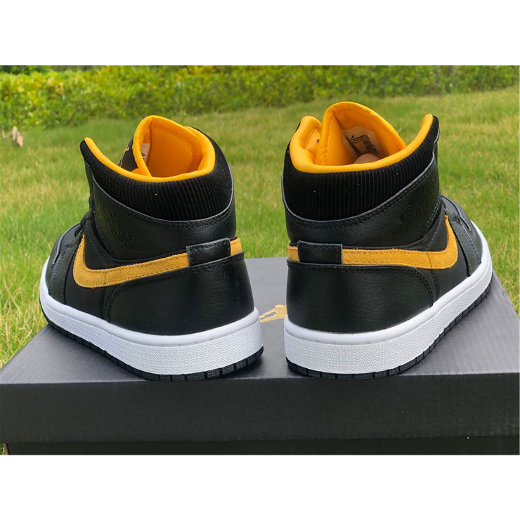 Jordan Air 1 Mid Black University Gold CI9352-001 - EUR FASHION