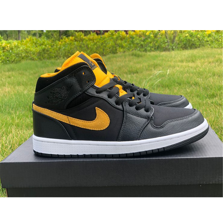 Jordan Air 1 Mid Black University Gold CI9352-001 - EUR FASHION