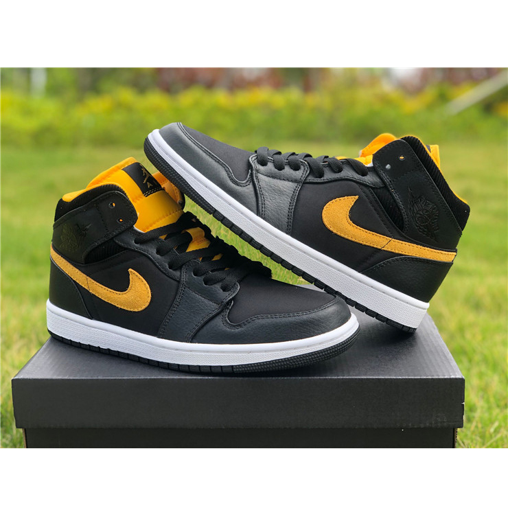 Jordan Air 1 Mid Black University Gold CI9352-001 - EUR FASHION