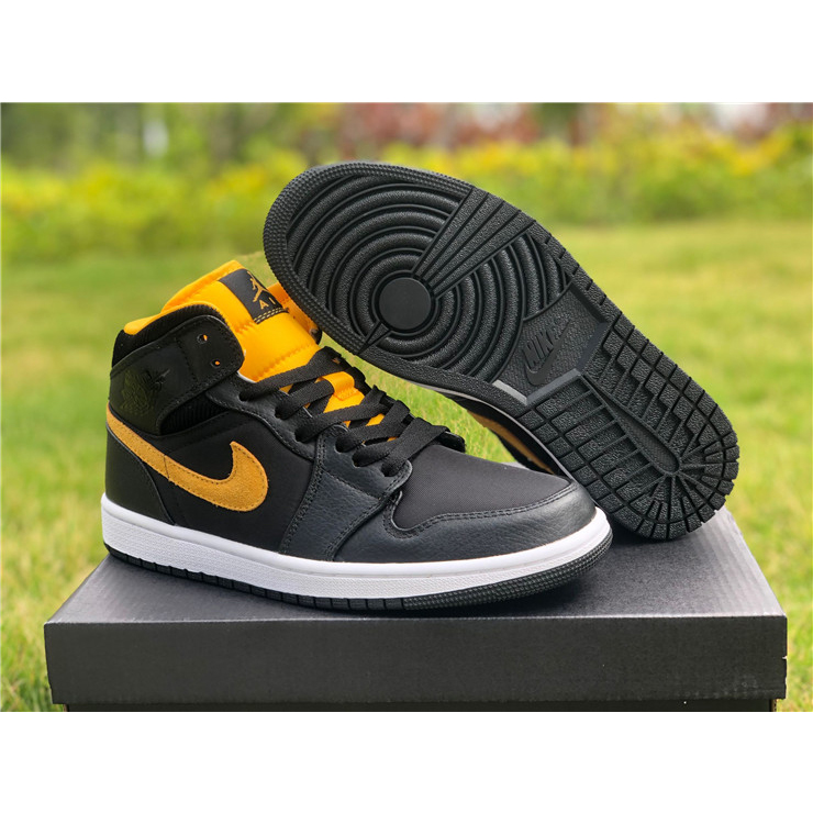 Jordan Air 1 Mid Black University Gold CI9352-001 - EUR FASHION