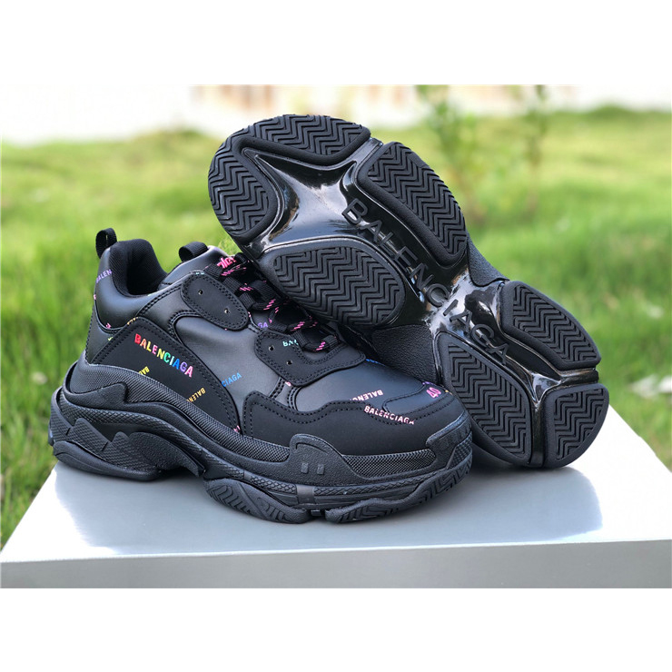 Balenciaga Allover Logo Triple S Sneaker - EUR FASHION