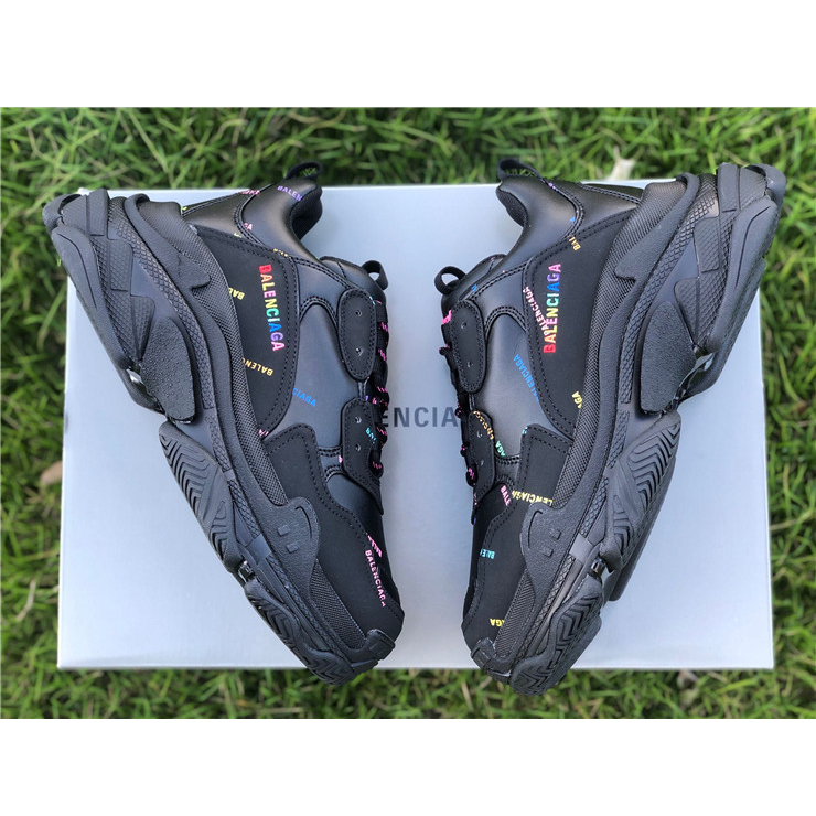 Balenciaga Allover Logo Triple S Sneaker - EUR FASHION