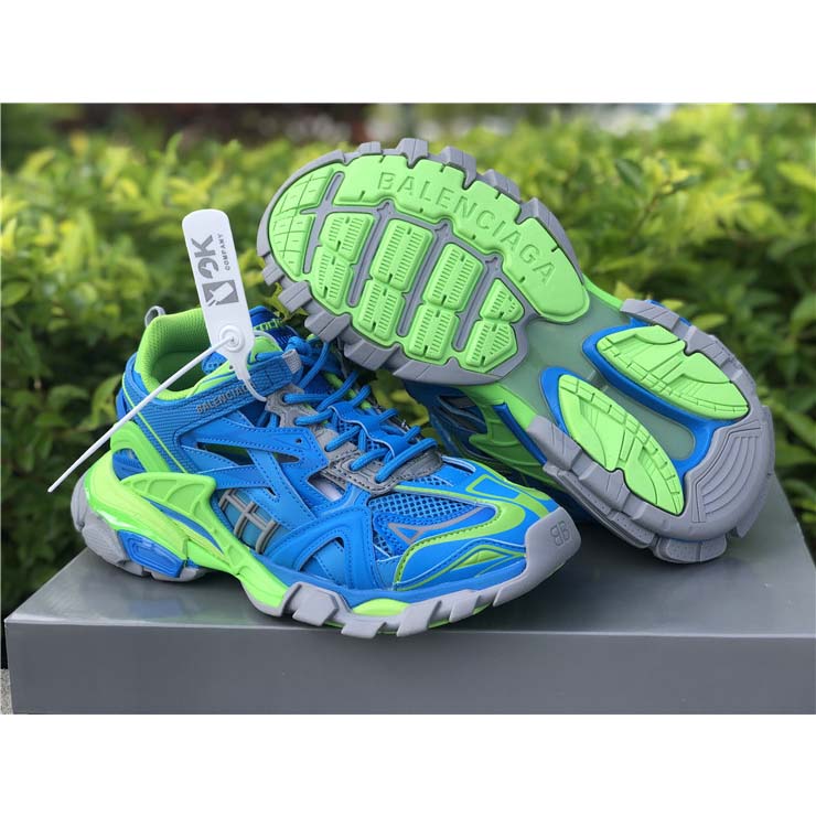 Blaue und grüne Track.2-Sneaker von Balenciaga - EUR FASHION