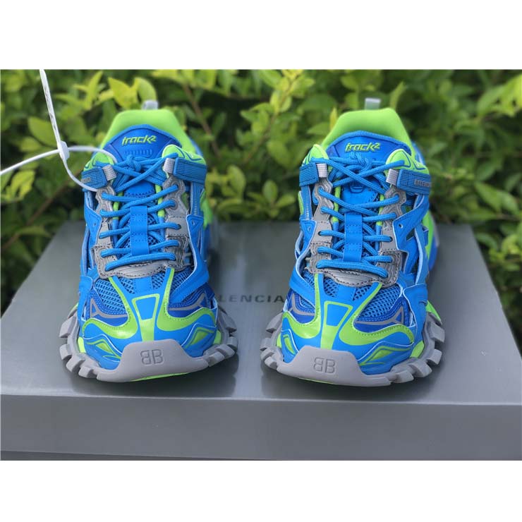 Blaue und grüne Track.2-Sneaker von Balenciaga - EUR FASHION
