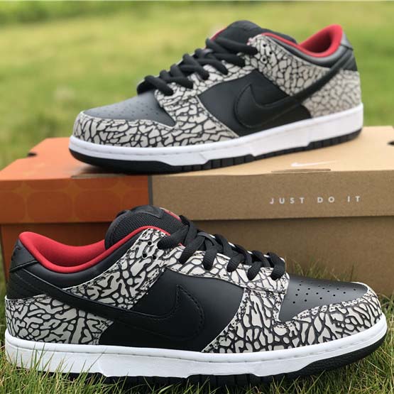 Nike Dunk SB Low Supreme Black Cement - EUR FASHION