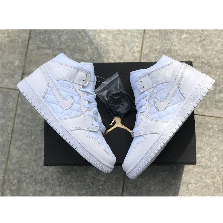 Jordan Air 1 Mid Weiß gesteppt DB6078-100 - EUR FASHION