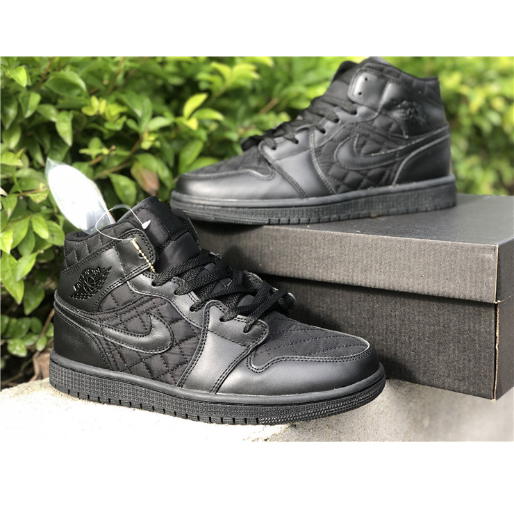 Jordan Air 1 Mid Schwarz gesteppt DB6078-001 - EUR FASHION