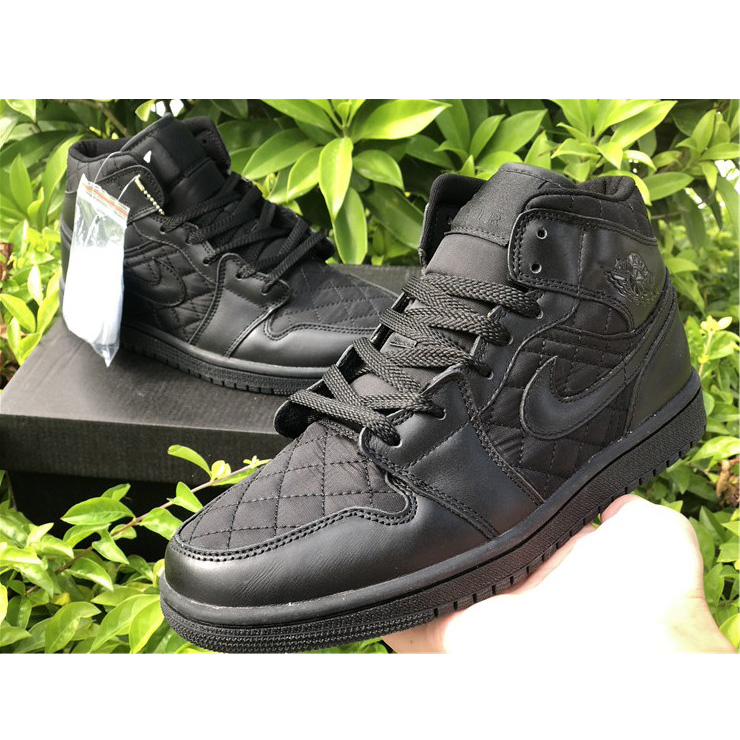 Jordan Air 1 Mid Schwarz gesteppt DB6078-001 - EUR FASHION