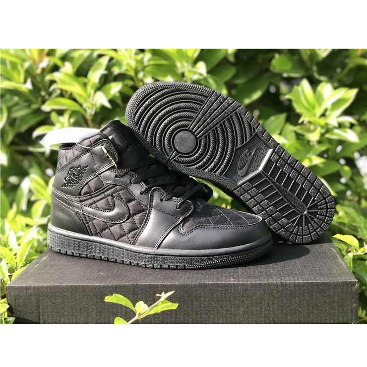 Jordan Air 1 Mid Schwarz gesteppt DB6078-001 - EUR FASHION